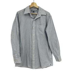 Tommy Hilfiger shirt Medium 15 32/33 mens striped ithaca long sleeve button down